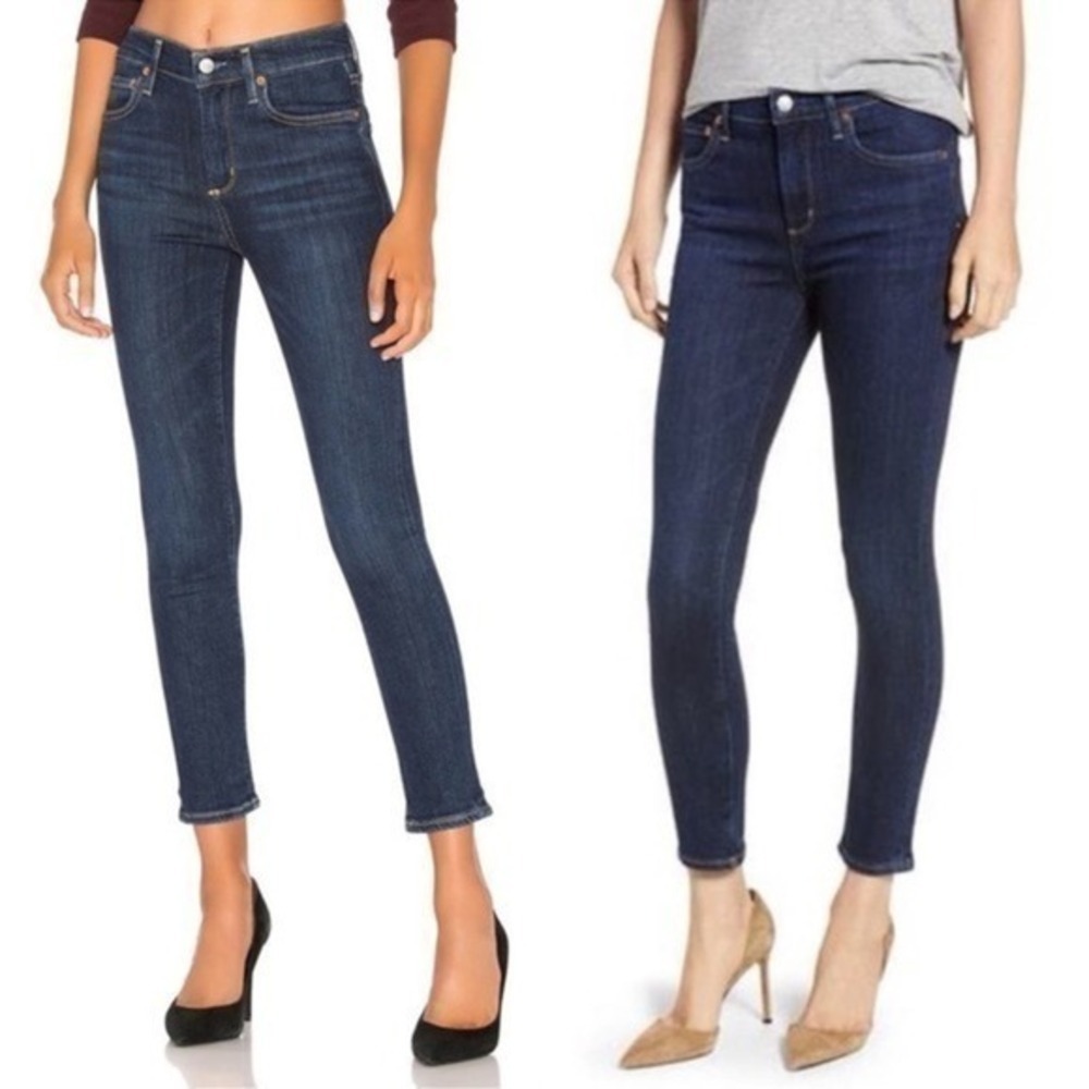 AGOLDIE SOPHIE HIGH RISE SKINNY CROP